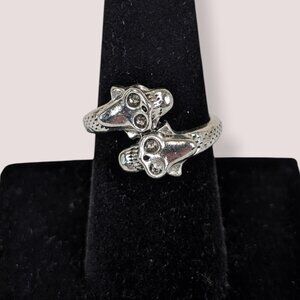 (2/$20) Double Skull Wrap Ring